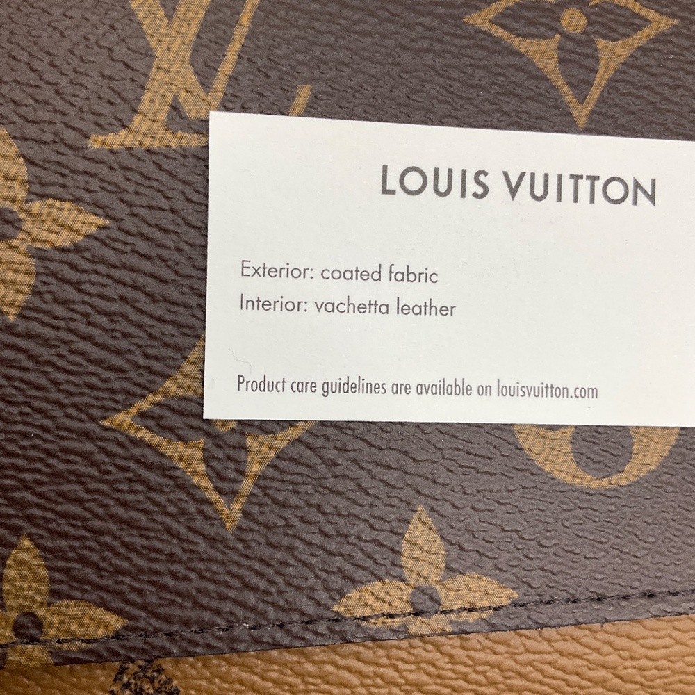LOUIS VUITTON BROWN / TAN MONOGRAM CANVAS SARAH WALLET - Picture 15 of 15